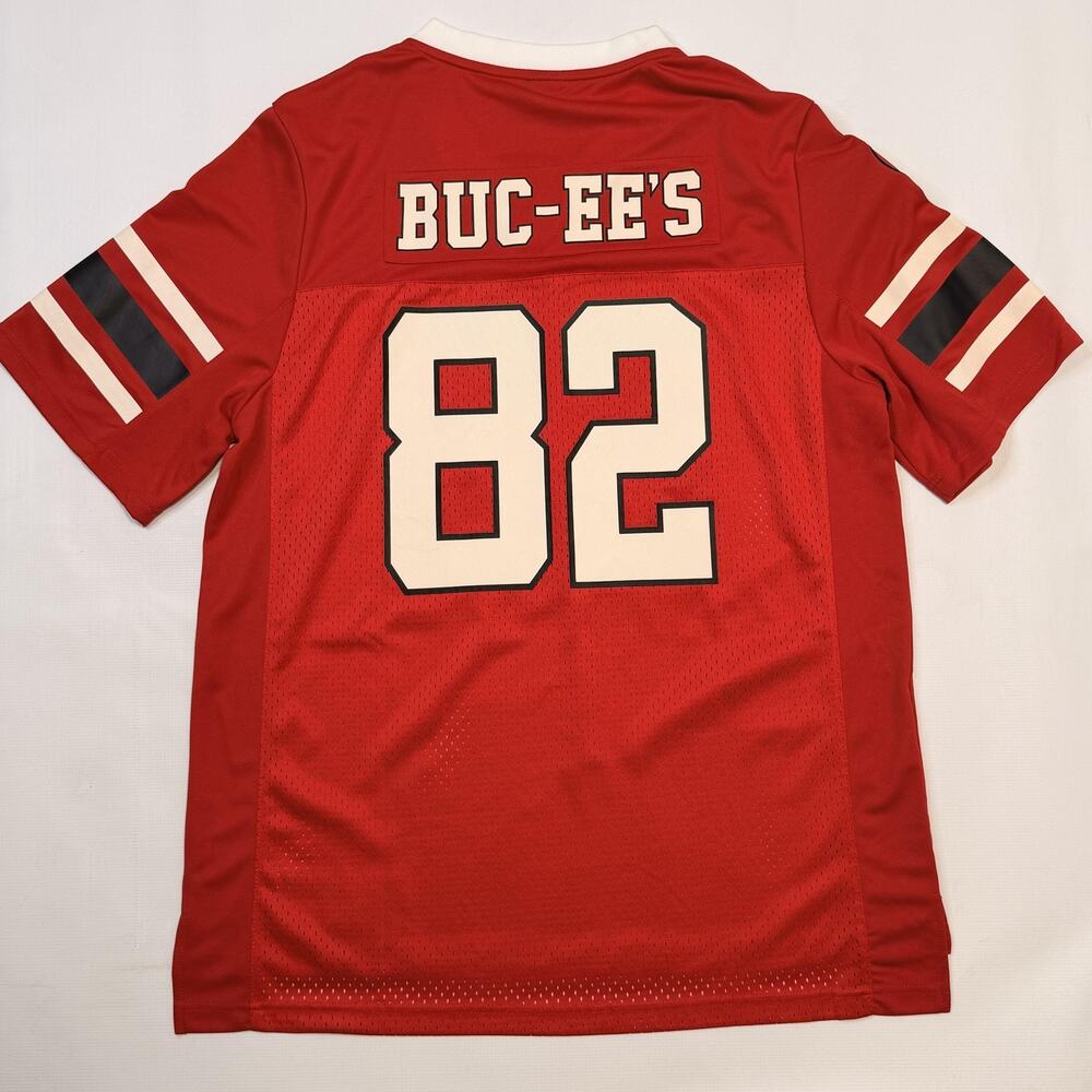 Buc-ee's Football Jersey Mens XL Red Texas 82 V Neck Mesh Lightweight Game - Picture 7 of 8